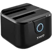 TooQ Dual-Dockstation TQDS-802B 2.5"-3.5" HDD SATA USB 3.0 Schwarz