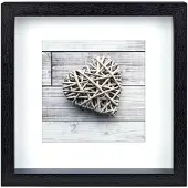 Hama Scala, MDF-Platten, Schwarz, Einzelbilderrahmen, 15 x 15 cm, Quadratisch, Nachdenklich