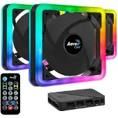 Aerocool Edge 14 Pro Lüfter, RGB, 3er Pack inkl. Controller