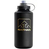 Nathan BigShot 1L - Trinkflasche Black / Black / Gold Frosted Foil Logo One Size