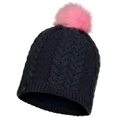 Buff Knitted & Fleece Beanie Schwarz