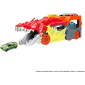 Hot Wheels City Drachentransporter, spuckt Autos aus seinem Maul, Geschenk für Kinder ab 3 Jahren, Transporter, 3 Jahr(e), Kunststoff, Mehrfarbig