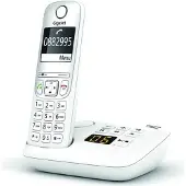 Gigaset AS690A, Analoges/DECT-Telefon, Kabelloses Mobilteil, 100 Eintragungen, Weiß