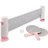 Sunnylife tischtennis-Set Junior 150 cm weiß/rosa 5 Stück