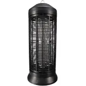 Perel Insektenvernichter, elektrisch, Spannungsgitter 4000 V, herausnehmbare Auffangschale, 600 m², schwarz