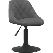 vidaXL Barhocker Dunkelgrau Samt