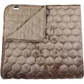 Unique living Bettüberwurf Peggy 240x280cm Taupe