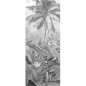 Komar Vliestapete "Digitaldruck Vlies - Amazonia Black and White Panel" bedruckt glatt Wohnzimmer, Schlafzimmer
