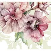 Overig Vliestapete "Digitaldruck Vlies - La Flor - Größe 300 x 280 cm" bedruckt glatt Wohnzimmer, Schlafzimmer