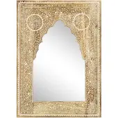vidaXL Spiegel Handbemalt 40 x 55 cm Massivholz Mango
