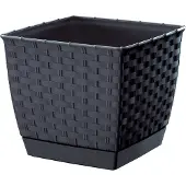 Prosperplast - RATOLLA SQUARE 1,5L Blumentopf - 14,5x14,5x12,6cm in Anthrazitfarbe