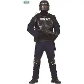 Guirca SWAT Einheit Kostüm für Herren Größe M-L - Fasching Karneval, Größe:M