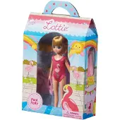 Lottie London Lottie Puppe Poolparty - Sommer Spielset mit Flamingo