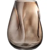 Bloomingville Ingolf Vase Brown Glass - , Braun / Rost, für Wohnzimmer, Glas