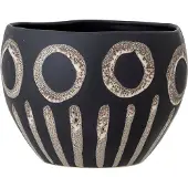 Bloomingville Blooming Ville Magnus Blumentopf | Schwarz | Steinzeug | 82052598