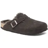 Birkenstock Boston Lammfell Mokka Schmales Fußbett - 1020529