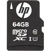 HP SDU64GBXC10HP-EF, 64 GB, MicroSDXC, Klasse 10, UHS-I, Class 1 (U1), Schwarz