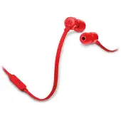 JBL In Ear Kopfhörer Tune 160 Rot mit Mikrofon 35mm Klinke Bass Sound