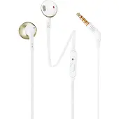 JBL Tune 205 – Kabelgebundene In-Ear-Kopfhörer mit Mikrofon und Fernbedienung, 3,5-mm-Klinkenstecker, Champagner/Gold
