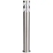 LINDBY LED-Wegeleuchte Lanea, 60 cm, grau, Edelstahl, IP44