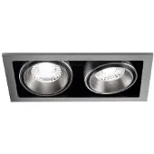 LIGHT-POINT Ghost +2 Einbauspots 18W 2700/3000K Titanium - , dimmbar, Metallisch, für Wohnzimmer, Metall