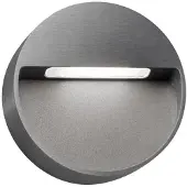 LIGHT-POINT Serious 3 Wandleuchte IP54 2700K Titanium - , Metallisch, für Terrasse, Aluminium