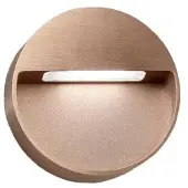 LIGHT-POINT Serious 2 Wandleuchte IP54 2700K Rose Gold - , dimmbar, Bronze / Altmessing, für Balkon, Aluminium