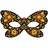 Janod Masken Bastelset Fluor Farben für Kinder
