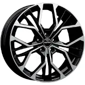 Gmp 16 Zoll Alufelge matisse 16"x6.5" 5x114.3 PCD ET35 73.1mm Felge Schwarz