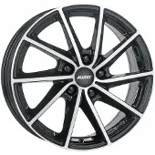 Alutec 15 Zoll Alufelge Singa 15"x6" 4x108 PCD ET23 65.10mm Felge Matt Schwarz Frontpoliert