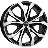 Alutec 20 Zoll Alufelge W10X 20"x9" 5x120 PCD ET43 65.10mm Felge Matt Schwarz Frontpoliert