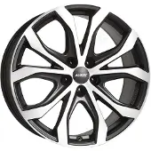 Alutec 18 Zoll Alufelge W10X 18"x8,0" 5x108 PCD ET45 70,1mm Felge Matt Schwarz Frontpoliert