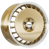 Ronal 18 Zoll Alufelge R50A 18"x8,0" 5x112 PCD ET45 76,0mm Felge Silber Gold Frontpoliert