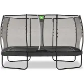 Exit Allure Premium Trampolin 244x427cm, auf Beinen, Rechteckig, Schwarz