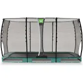 Exit Allure Classic Trampolin 214x366cm, Bodentrampolin, Rechteckig, für Kinder, Grün