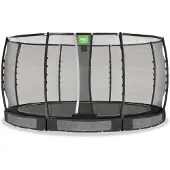 Exit Allure Premium Trampolin ø427cm, Bodentrampolin, Schwarz