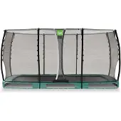 Exit Allure Classic Trampolin 244x427cm, Bodentrampolin, Rechteckig, für Kinder, Grün
