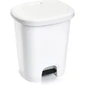 PlasticForte Treteimer - weis - Kunststoff - 27L - 45 cm