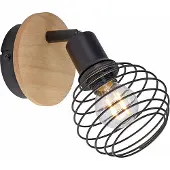 JUST LIGHT LED Deckenleuchte EUGEN Eichenholz Optik für Wand- und Deckenmontage geeignet, Spotkopf dreh- und schwenkbar Wohnräume, z.B. Wohnzimmer, Schlafzimmer, Esszimmer, Arbeitszimmer, Flur