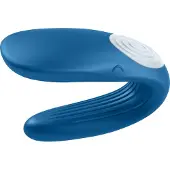 Huismerk Doppelwal - 2-motoriger Partnervibrator (blau)