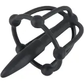 You2Toys - Peniskäfig aus Silikon mit Dilator für die Eichel (schwarz)