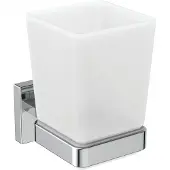 Ideal standard IDS Mundglas IOM CUBE aus satiniertem Glas chrom