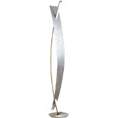 LUCANDE LED-Stehleuchte Marija, silber, dimmbar, 140 cm