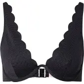 Hunkemoller Unwattiertes Bügel-Bikini-Top Scallop Schwarz