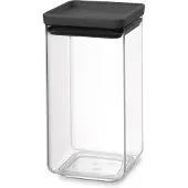 Brabantia Tasty+ Stapelbarer Vorratsbehälter 1,6 L - Dark Grey