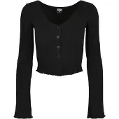 Urban Classics Ladies Cropped Rib Cardigan - 14113