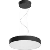 Philips Hue Enrave Pendelleuchte White Amb. Black - Hue Hue, Hue, dimmbar, Schwarz, für Wohnzimmer, Metall, Modern