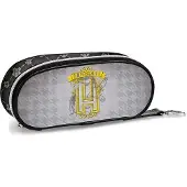 Harry Potter Emblem Hufflepuff-Pencil Federmäppchen, Grau, 21 x 10 cm