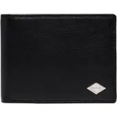 Replay Leder Geldbörse Flap Wallet Black schwarz