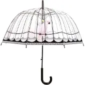 Esschert Design Regenschirm Transparent Vogelkäfig